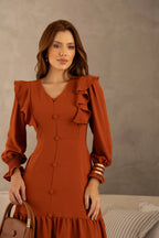 Vestido Babados Carla