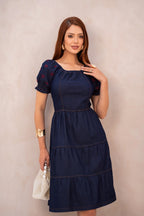 Vestido Bordado Corações