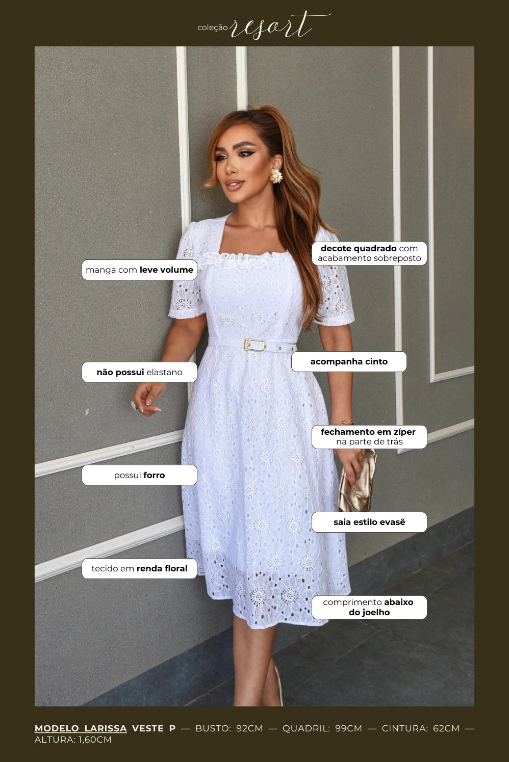 Vestido Rendado Kiara