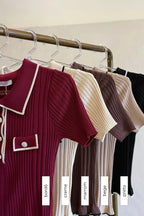 Blusa Tricot Bicolor