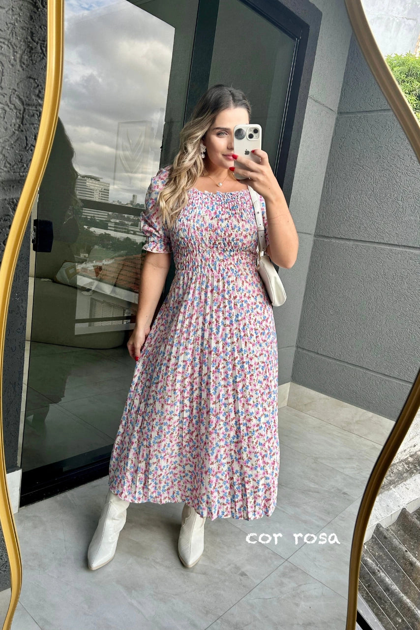 Vestido Plissado Nick