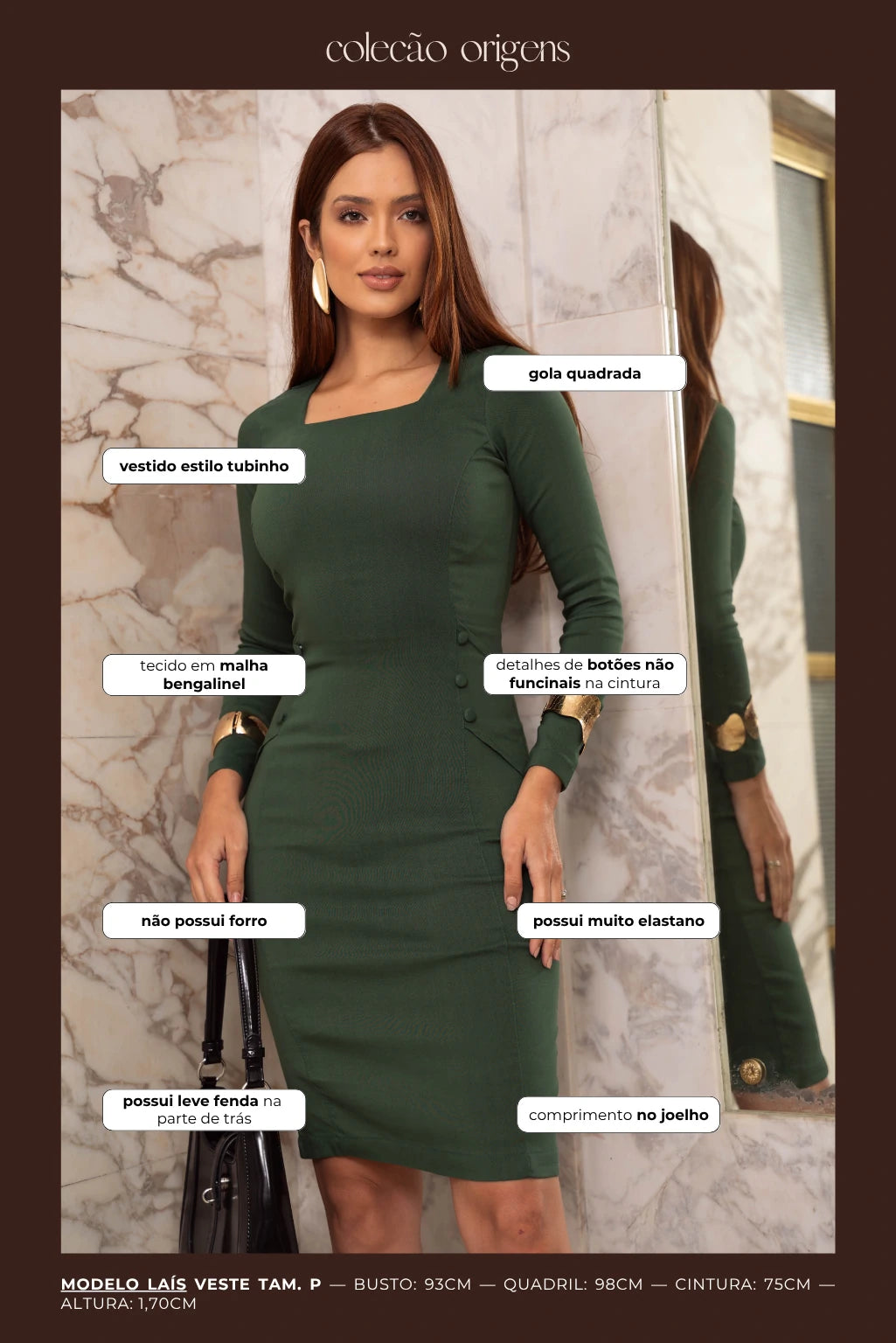 Vestido Tubinho Joelia