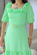 Vestido Babados Sabrina