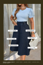 Saia Jeans Listrada