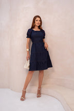 Vestido Bordado Corações