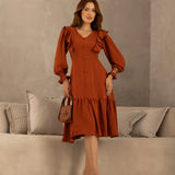 Vestido Babados Carla