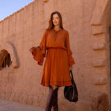 Vestido Babados Dunas