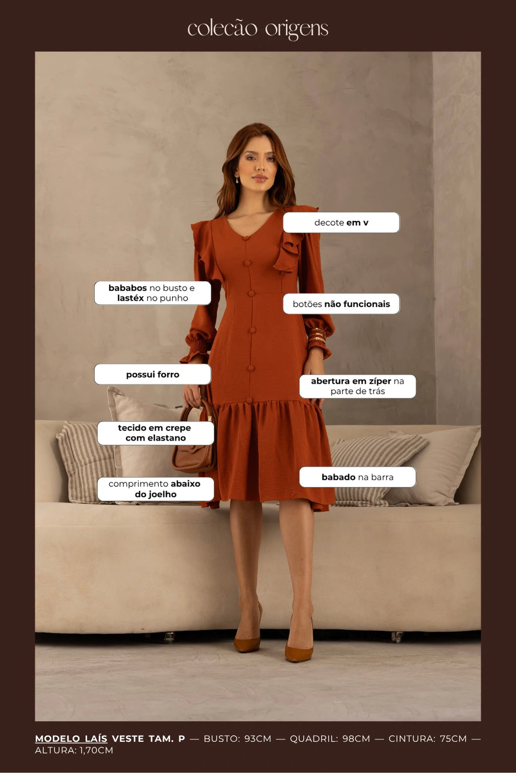 Vestido Babados Carla