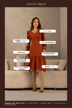 Vestido Babados Carla