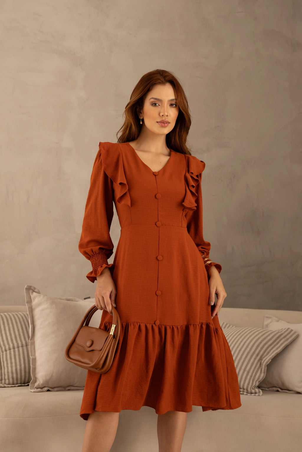 Vestido Babados Carla