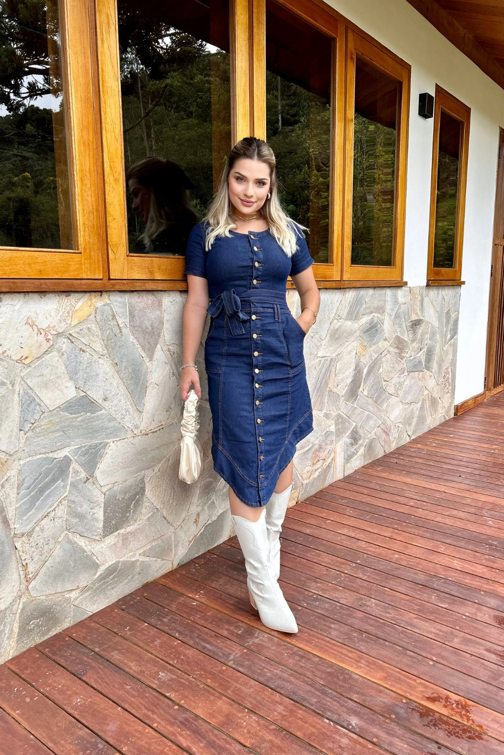 Vestido Jeans Assimétrico Ana