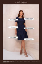 Vestido Bordado Corações