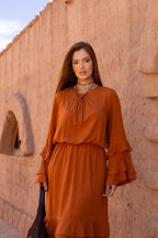 Vestido Babados Dunas