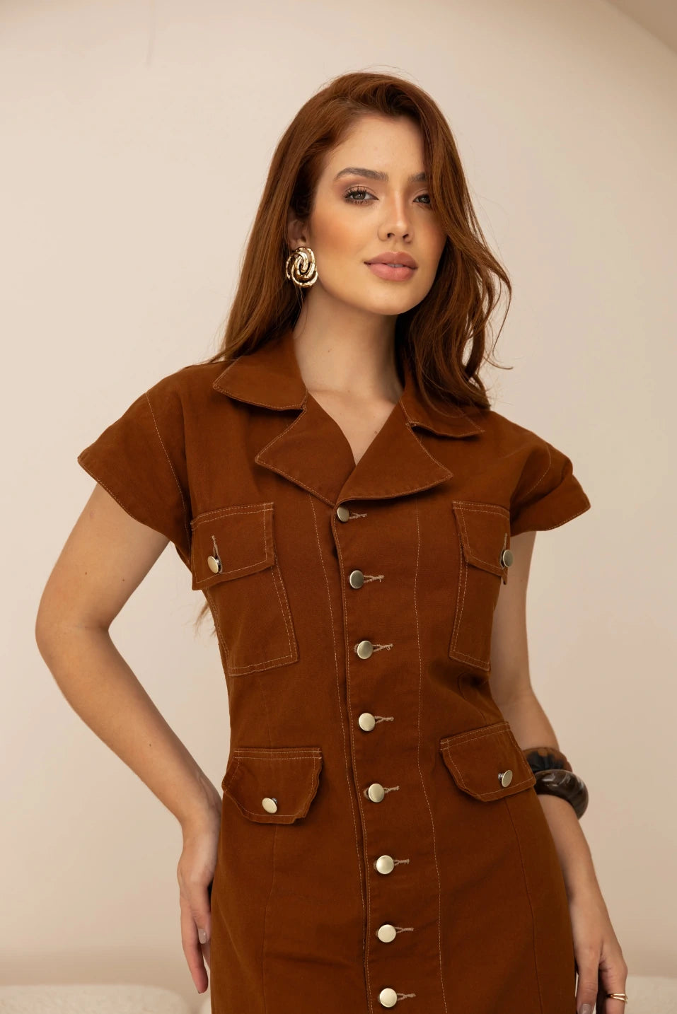 Vestido Sarja Alaine