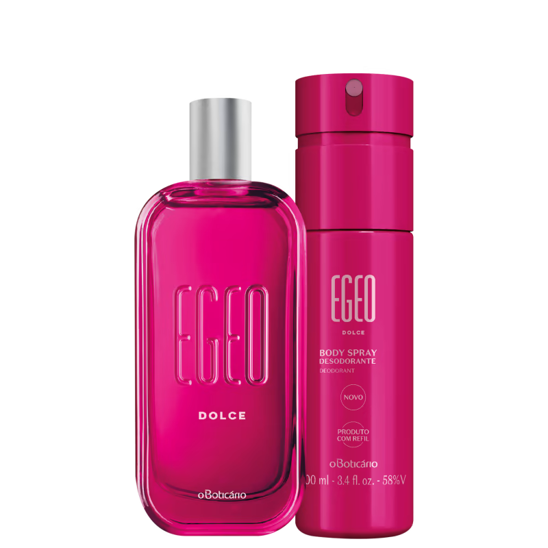 Conjunto Egeo Dolce o Boticário Feminino - Desodorante Colônia 90ml + Body Spray Desodorante 100ml