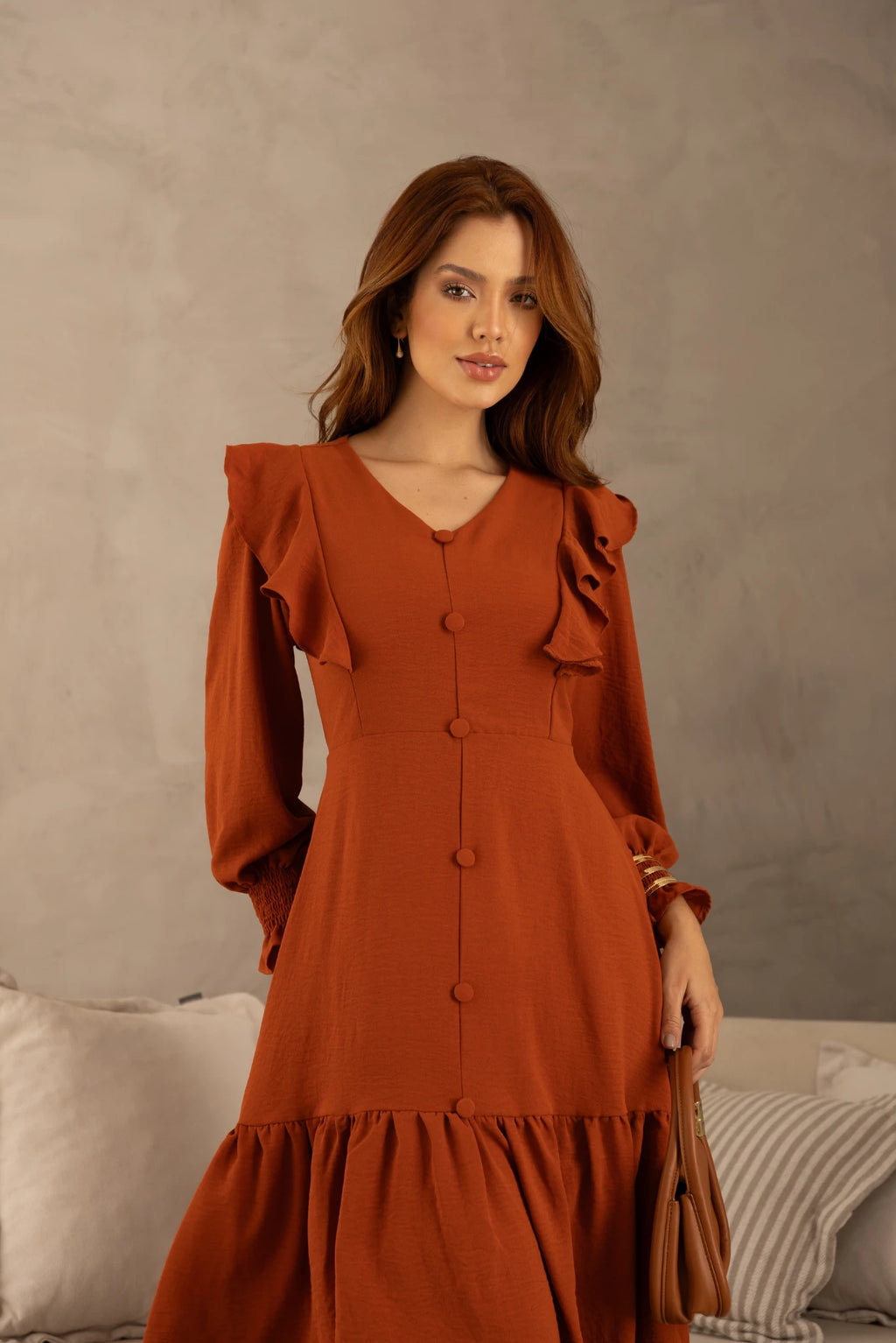 Vestido Babados Carla