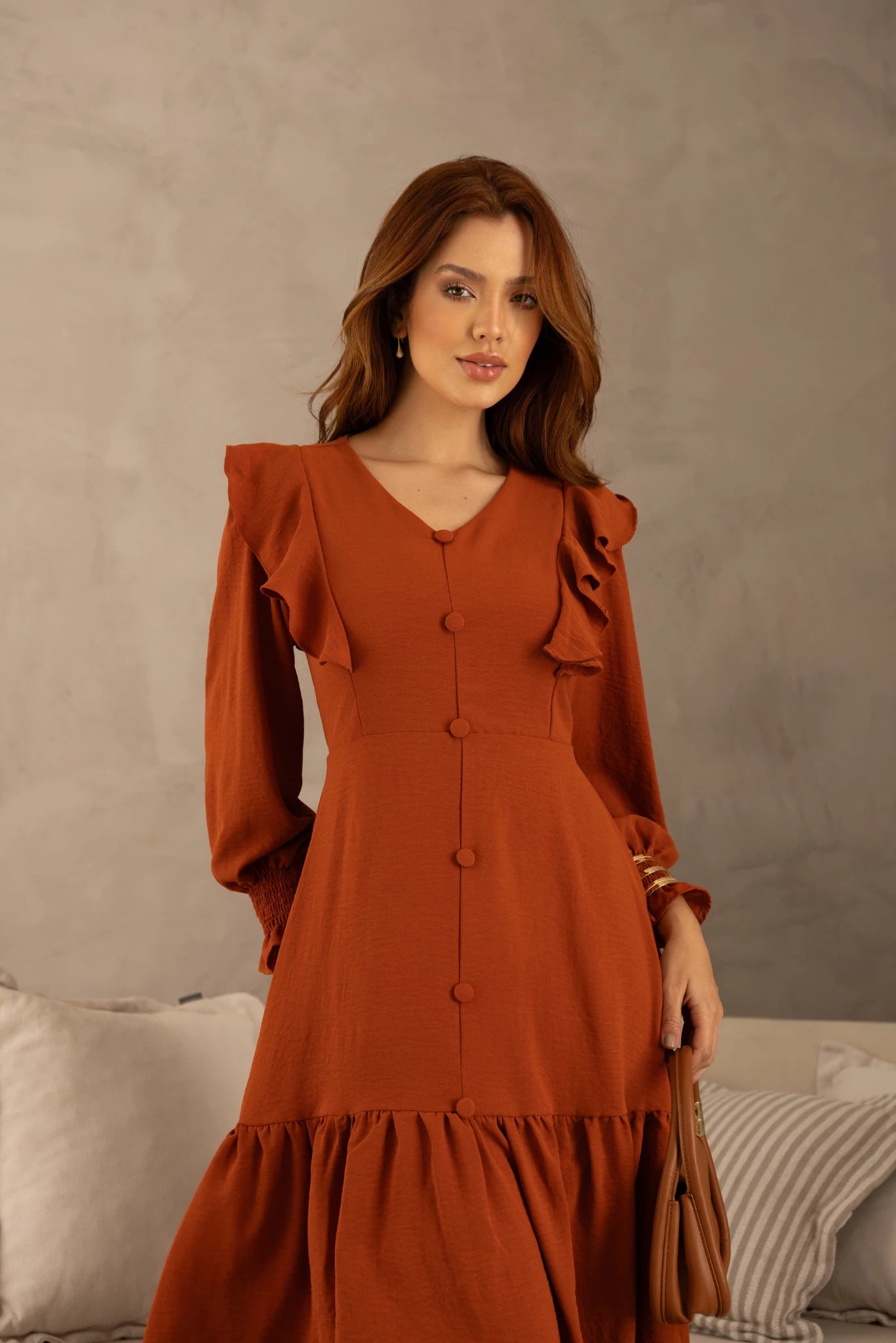 Vestido Babados Carla