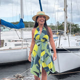 Conjunto Top & Saída Alaya curta - Tropicália verde