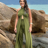 Conjunto Calça & Macacão - Verde militar