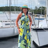 Conjunto Top & Saída Alaya longa - Tropicália Verde