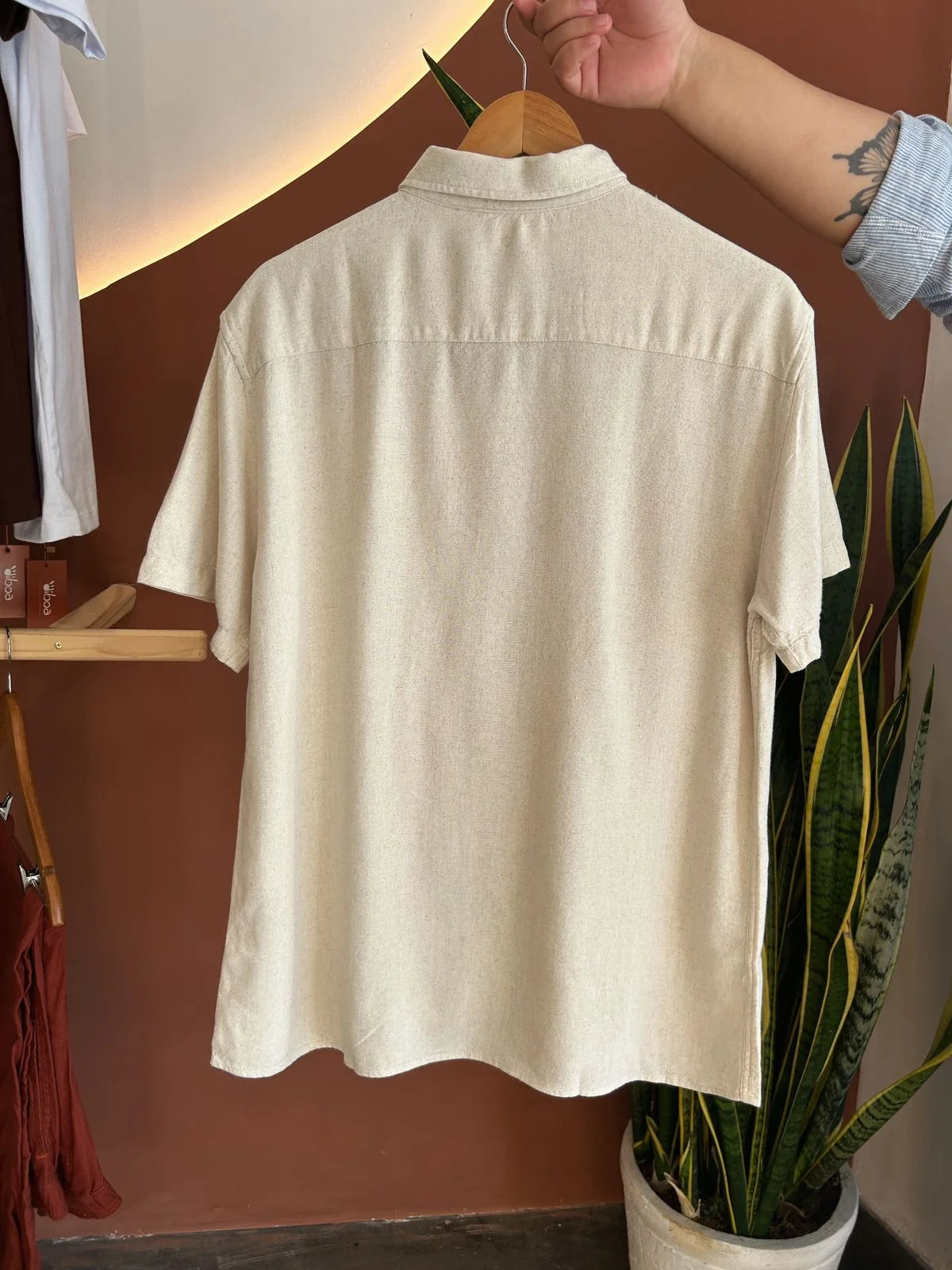 Camisa Linho Areia Clara